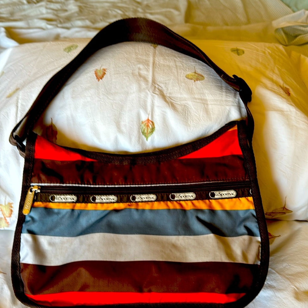 13”by 8” multi color LeSportac Purse